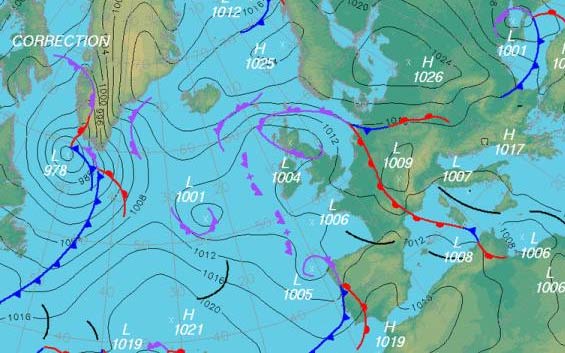 Synoptic weather charts - Weather and climate